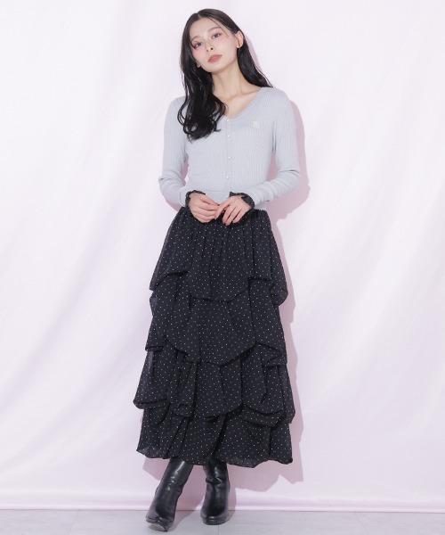 JILL by JILL STUART（ジルバイジルスチュアート）の「タックバルーンドッキングワンピース（ワンピース・レディース・グレー/ピンク/ブラック・FREE）」の2枚目の写真
