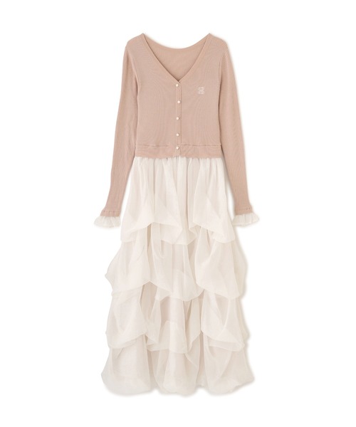 JILL by JILL STUART（ジルバイジルスチュアート）の「タックバルーンドッキングワンピース（ワンピース・レディース・グレー/ピンク/ブラック・FREE）」の7枚目の写真