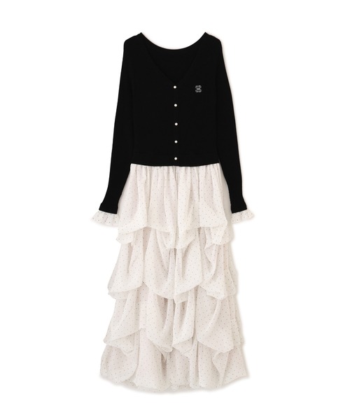 JILL by JILL STUART（ジルバイジルスチュアート）の「タックバルーンドッキングワンピース（ワンピース・レディース・グレー/ピンク/ブラック・FREE）」の10枚目の写真