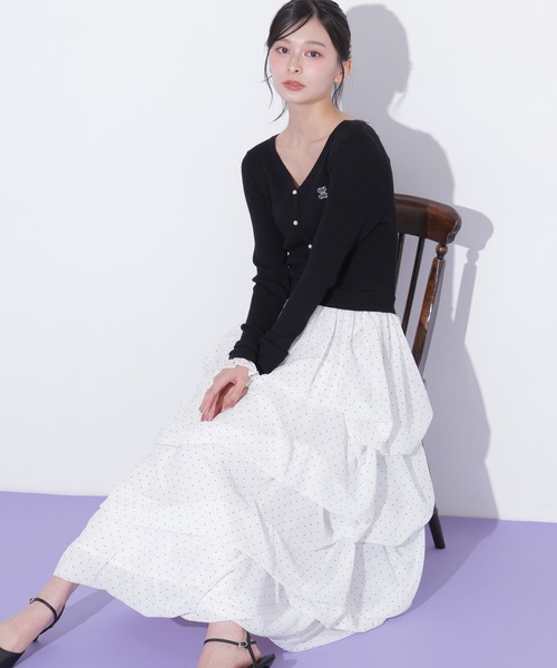 JILL by JILL STUART（ジルバイジルスチュアート）の「タックバルーンドッキングワンピース（ワンピース・レディース・グレー/ピンク/ブラック・FREE）」の19枚目の写真