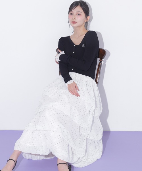 JILL by JILL STUART（ジルバイジルスチュアート）の「タックバルーンドッキングワンピース（ワンピース・レディース・グレー/ピンク/ブラック・FREE）」の20枚目の写真