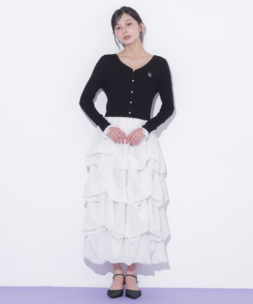 JILL by JILL STUART（ジルバイジルスチュアート）の「タックバルーンドッキングワンピース（ワンピース・レディース・グレー/ピンク/ブラック・FREE）」の22枚目の写真