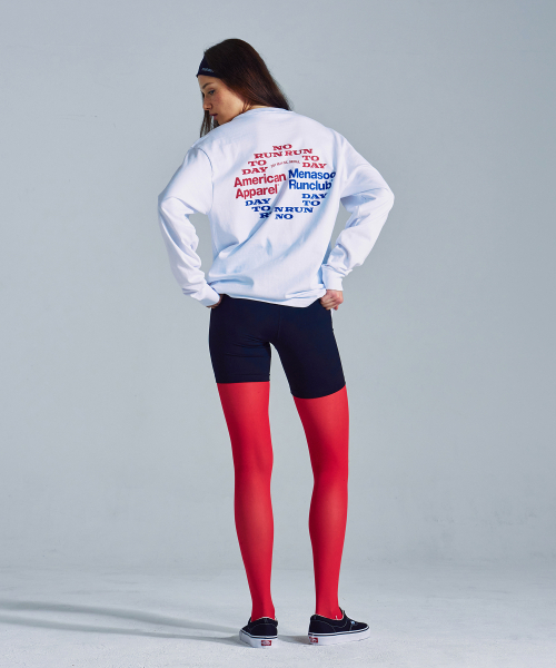 MENASOO(ミナス)の「MNS x American apparel Run Club Long-Sleeves_White(Tシャツ/カットソー・レディース・ホワイト・SMALL/MEDIUM)」の5枚目の写真
