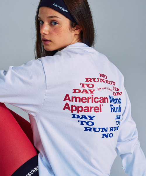 MENASOO(ミナス)の「MNS x American apparel Run Club Long-Sleeves_White(Tシャツ/カットソー・レディース・ホワイト・SMALL/MEDIUM)」の11枚目の写真