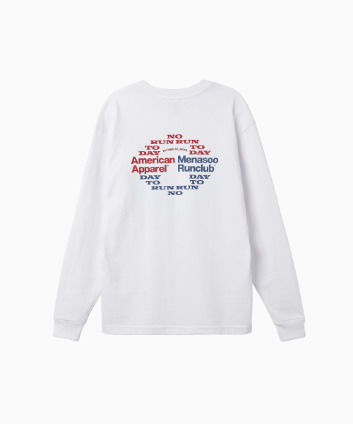 MENASOO(ミナス)の「MNS x American apparel Run Club Long-Sleeves_White(Tシャツ/カットソー・レディース・ホワイト・SMALL/MEDIUM)」の13枚目の写真