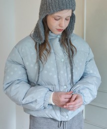 ドット中綿ジャケット/Jacket with a bold dot pattern