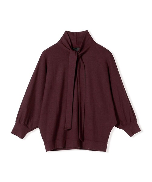 SHIPS(シップス)の「【SHIPS別注】Nell: ボウタイ ジャージー プルオーバー(その他トップス・レディース・ワイン・ONE SIZE)」の1枚目の写真