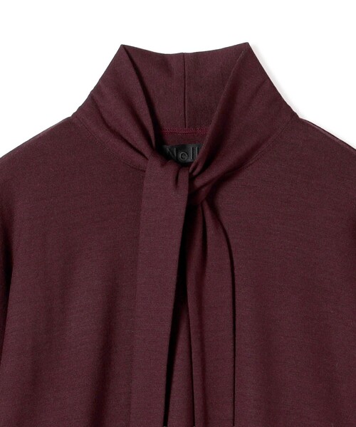 SHIPS(シップス)の「【SHIPS別注】Nell: ボウタイ ジャージー プルオーバー(その他トップス・レディース・ワイン・ONE SIZE)」の4枚目の写真