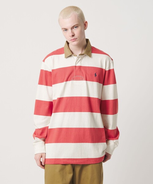 UNITED ARROWS & SONS(ユナイテッドアローズアンドサンズ)の「<POLO RALPH LAUREN> Rugby Shirt/ラガーシャツ(Tシャツ/カットソー・メンズ・レッド・M)」の2枚目の写真