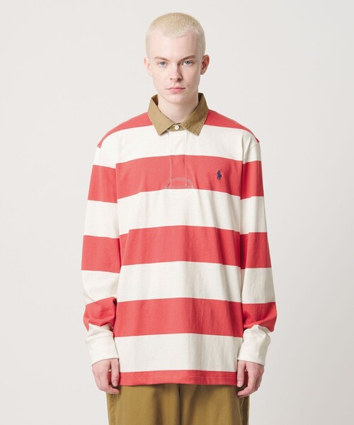 UNITED ARROWS & SONS(ユナイテッドアローズアンドサンズ)の「<POLO RALPH LAUREN> Rugby Shirt/ラガーシャツ(Tシャツ/カットソー・メンズ・レッド・M)」の4枚目の写真