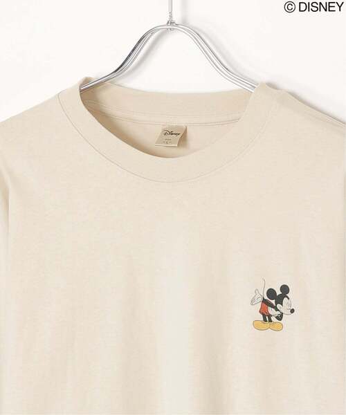 VENCEEXCHANGE（ヴァンスエクスチェンジ）の「Disney ディズニー ミッキーマウスデザイン 袖レイヤードロンＴ（Tシャツ/カットソー・メンズ・アイボリー/ダークグレー/ブラック/オフホワイト・M/L）」の17枚目の写真