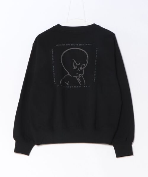 SVEC(シュベック)の「CASPER / CSP チェーン刺繍 トレーナー(スウェット・メンズ・ブラック・L/M)」の2枚目の写真