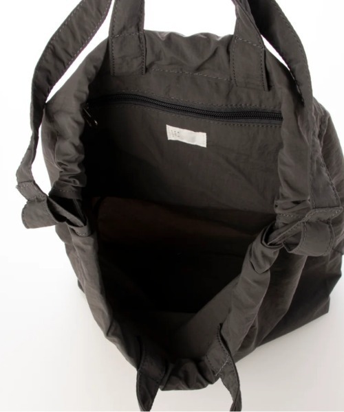EARTH MADE（アースメイド）の「パッカブル2WAY TOTE/サコッシュ（ショルダーバッグ・レディース・ブラック/ブラウン・FREE）」の5枚目の写真