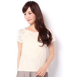 Chico | レース・ボーダー半袖プルオーバー(Tシャツ/カットソー)