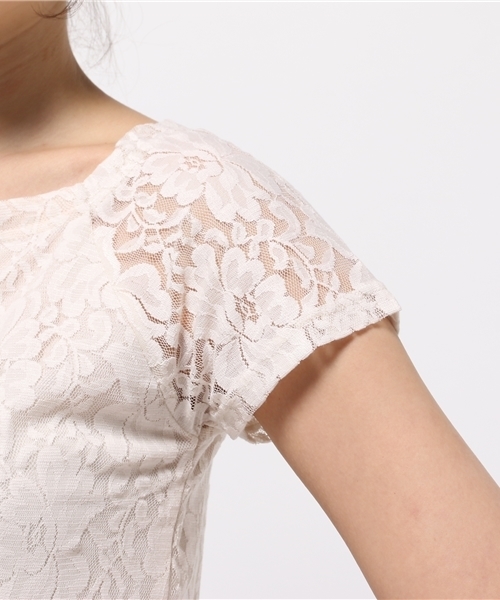 Chico（チコ）の「レース・ボーダー半袖プルオーバー（Tシャツ/カットソー・レディース・アイボリー/ホワイト系その他/ピンク系その他・FREE）」の15枚目の写真