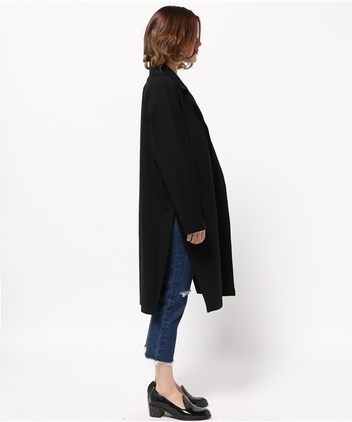 SLY（スライ）の「ダブルフェイスSLIT COAT-S（チェスターコート・レディース・ベージュ/カーキ/ブラック・FREE）」の5枚目の写真