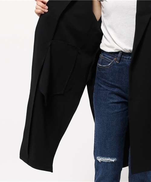 SLY（スライ）の「ダブルフェイスSLIT COAT-S（チェスターコート・レディース・ベージュ/カーキ/ブラック・FREE）」の13枚目の写真