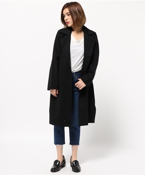 SLY（スライ）の「ダブルフェイスSLIT COAT-S（チェスターコート・レディース・ベージュ/カーキ/ブラック・FREE）」の15枚目の写真