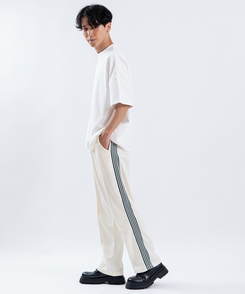 SHISKY(シスキー)の「ラインジャージトラックパンツ(その他パンツ・メンズ・ネイビー/ストライプ/ラベンダー/ダークブラウン/ホワイト/グレー・MEDIUM/SMALL/LARGE)」の9枚目の写真