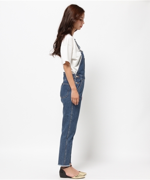 MOUSSY（マウジー）の「Fringe Overall Tapered（つなぎ/オールインワン・レディース・ブルー・0/1/2）」の3枚目の写真