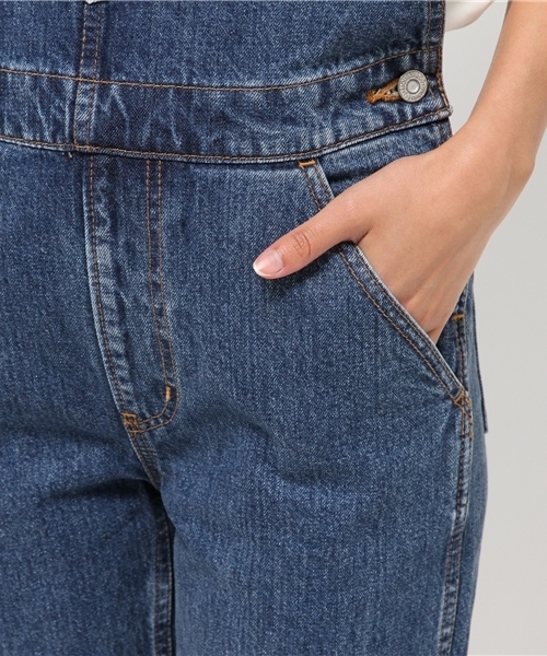 MOUSSY（マウジー）の「Fringe Overall Tapered（つなぎ/オールインワン・レディース・ブルー・0/1/2）」の7枚目の写真