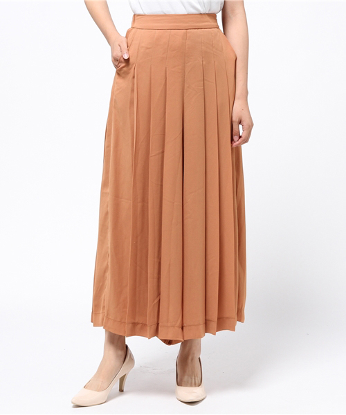 PUNYUS（プニュズ）の「プリーツスカーチョ（スカート・レディース・ブラック/ベージュ・2/1/4/3）」の2枚目の写真