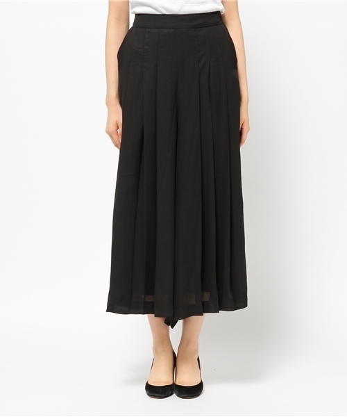 PUNYUS（プニュズ）の「プリーツスカーチョ（スカート・レディース・ブラック/ベージュ・2/1/4/3）」の3枚目の写真