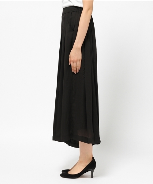 PUNYUS（プニュズ）の「プリーツスカーチョ（スカート・レディース・ブラック/ベージュ・2/1/4/3）」の4枚目の写真