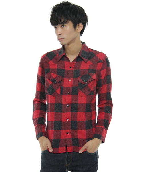 AMERICAN RAG CIE（アメリカンラグシー）の「シャツ　WRA-S9095（シャツ/ブラウス・メンズ・グレー/レッド/グリーン・SMALL/MEDIUM）」の3枚目の写真