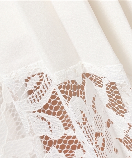 Cheek（チーク）の「レースヘムプリーツスカート（スカート・レディース・ホワイト/ピンク/ブラック・MEDIUM）」の9枚目の写真