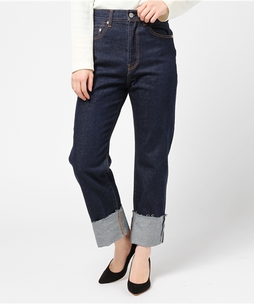 archives（アルシーヴ）の「ストレートデニムパンツ（デニムパンツ・レディース・ネイビー/ロイヤルブルー・SMALL/MEDIUM）」の10枚目の写真