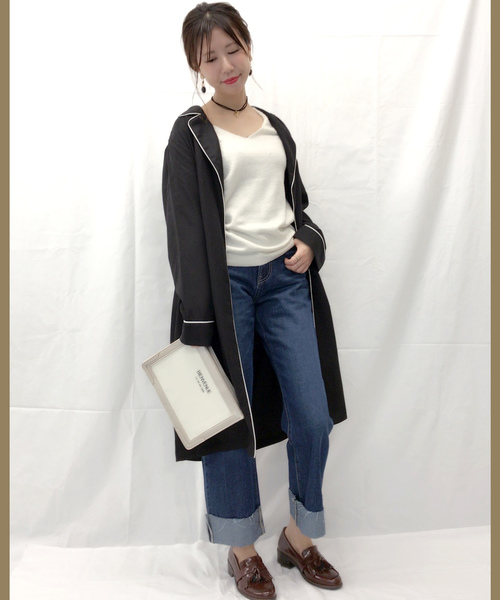 archives（アルシーヴ）の「ストレートデニムパンツ（デニムパンツ・レディース・ネイビー/ロイヤルブルー・SMALL/MEDIUM）」の16枚目の写真