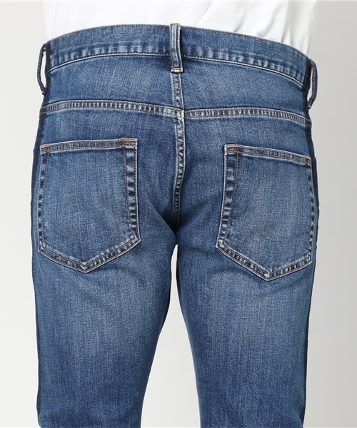 SHIPS JET BLUE(シップスジェットブルー)の「SHIPS JET BLUE: サイドライン アンクル デニム(デニムパンツ・メンズ・コバルトブルー/ライトブルー・LARGE/MEDIUM/SMALL)」の3枚目の写真