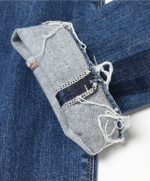 SHIPS JET BLUE(シップスジェットブルー)の「SHIPS JET BLUE: サイドライン アンクル デニム(デニムパンツ・メンズ・コバルトブルー/ライトブルー・LARGE/MEDIUM/SMALL)」の7枚目の写真