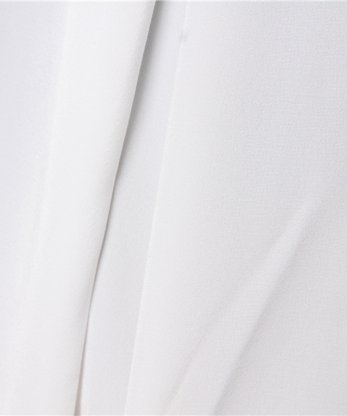 Honeys（ハニーズ）の「抜き襟前タックブラウス（シャツ/ブラウス・レディース・ネイビー/ホワイト・M/L）」の9枚目の写真