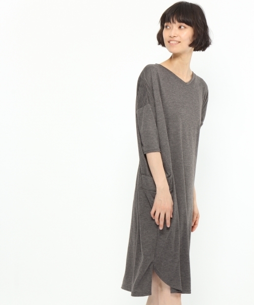 LAKOLE（ラコレ）の「2WAYポンチサックワンピース / LAKOLE（ワンピース・レディース・ネイビー/オリーブ/スモーク・SMALL/LARGE/MEDIUM）」の21枚目の写真