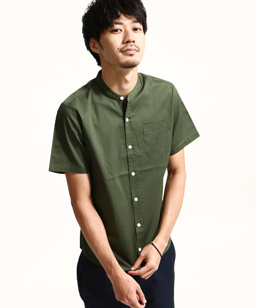 ZIP FIVE（ジップファイブ）の「【ZIP FIVE】ブロードバンドカラー半袖シャツ（シャツ/ブラウス・メンズ・ボルドー/テラコッタ/ピンク/ホワイト系その他/レッド系その他/ハウンドトゥース/サックスブルー/ブルー系その他2/オリーブ/ブラック/ダークグリーン/グレー/ブルー/オフホワイト/ダークネイビー/ホワイト×ネイビー/ベージュ/チャコール/ブルー系その他/ネイビー・LARGE/X-LARGE/XX-LARGE/MEDIUM/SMALL/X-SMALL）」の11枚目の写真