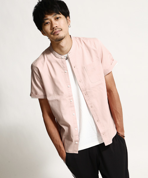 ZIP FIVE（ジップファイブ）の「【ZIP FIVE】ブロードバンドカラー半袖シャツ（シャツ/ブラウス・メンズ・ボルドー/テラコッタ/ピンク/ホワイト系その他/レッド系その他/ハウンドトゥース/サックスブルー/ブルー系その他2/オリーブ/ブラック/ダークグリーン/グレー/ブルー/オフホワイト/ダークネイビー/ホワイト×ネイビー/ベージュ/チャコール/ブルー系その他/ネイビー・LARGE/X-LARGE/XX-LARGE/MEDIUM/SMALL/X-SMALL）」の18枚目の写真