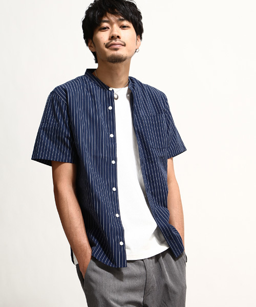 ZIP FIVE（ジップファイブ）の「【ZIP FIVE】ブロードバンドカラー半袖シャツ（シャツ/ブラウス・メンズ・ボルドー/テラコッタ/ピンク/ホワイト系その他/レッド系その他/ハウンドトゥース/サックスブルー/ブルー系その他2/オリーブ/ブラック/ダークグリーン/グレー/ブルー/オフホワイト/ダークネイビー/ホワイト×ネイビー/ベージュ/チャコール/ブルー系その他/ネイビー・LARGE/X-LARGE/XX-LARGE/MEDIUM/SMALL/X-SMALL）」の17枚目の写真
