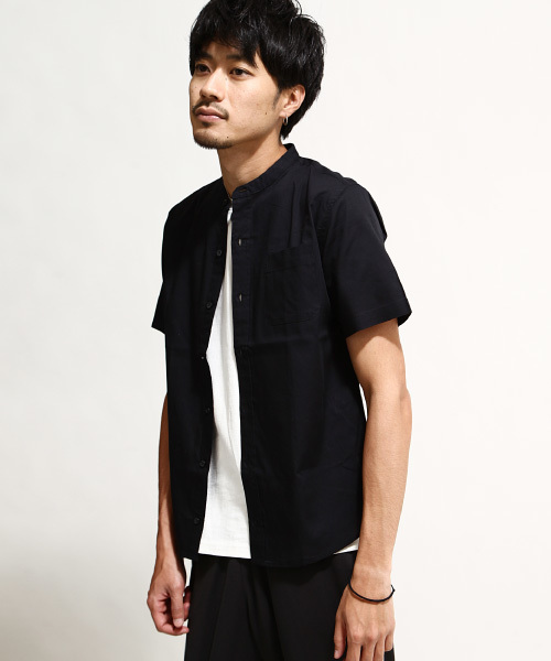 ZIP FIVE（ジップファイブ）の「【ZIP FIVE】ブロードバンドカラー半袖シャツ（シャツ/ブラウス・メンズ・ボルドー/テラコッタ/ピンク/ホワイト系その他/レッド系その他/ハウンドトゥース/サックスブルー/ブルー系その他2/オリーブ/ブラック/ダークグリーン/グレー/ブルー/オフホワイト/ダークネイビー/ホワイト×ネイビー/ベージュ/チャコール/ブルー系その他/ネイビー・LARGE/X-LARGE/XX-LARGE/MEDIUM/SMALL/X-SMALL）」の5枚目の写真