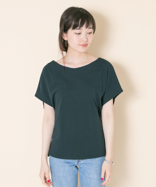 URBAN RESEARCH（アーバンリサーチ）の「2WAYレースアップTOPS（Tシャツ/カットソー・レディース・ブラウン/グリーン/ブラック・FREE）」の17枚目の写真