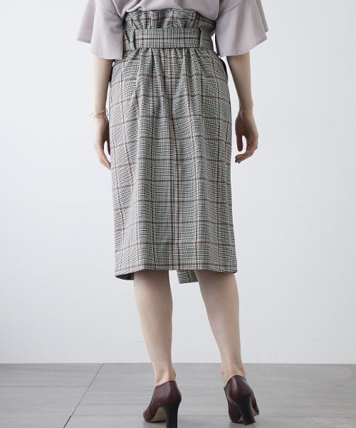 STUDIOUS（ステュディオス）の「【STUDIOUS】ピーチサテンIラインスカート（スカート・レディース・ネイビー/マルチ/ベージュ/バーガンディー・0/1）」の13枚目の写真