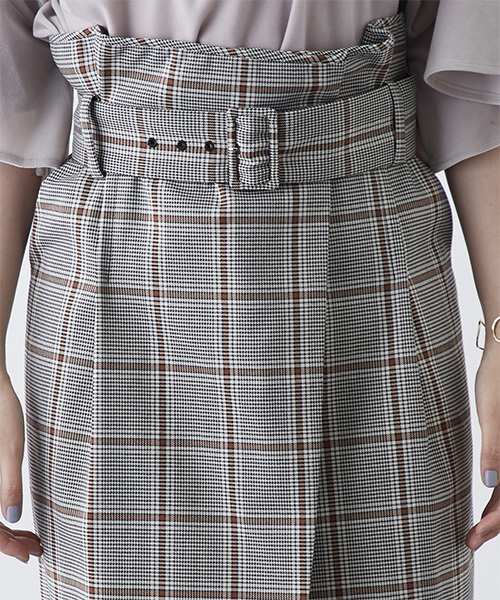 STUDIOUS（ステュディオス）の「【STUDIOUS】ピーチサテンIラインスカート（スカート・レディース・ネイビー/マルチ/ベージュ/バーガンディー・0/1）」の14枚目の写真