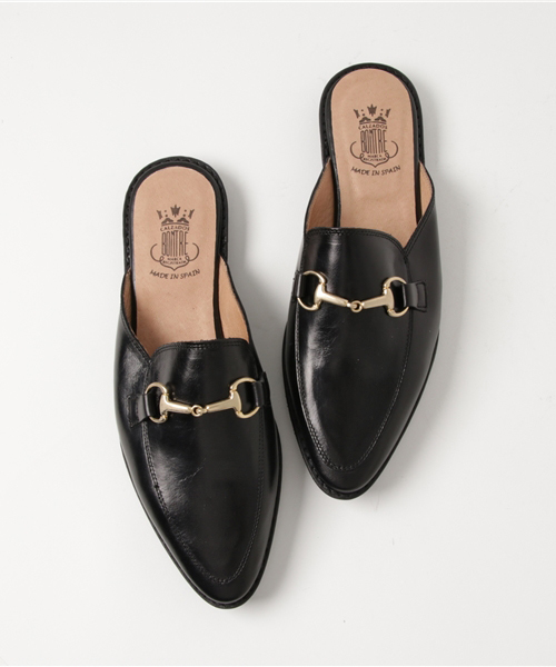 LBC（エルビーシー）の「【BONTRE】ボントレ ビット付きミュール               （その他シューズ・レディース・グレー/ブラック・LARGE/MEDIUM）」の2枚目の写真