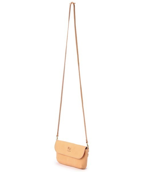 IL BISONTE（イルビゾンテ）の「ILBISONTE / ORIGINAL LEATHER / クロスボディバッグ（ショルダーバッグ・レディース・ライトブラウン/ナチュラル/グリーン/ネイビー/レッド/ダークブラウン/ブラック・FREE）」の9枚目の写真