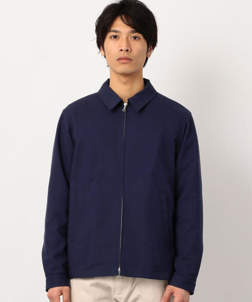 green label relaxing（グリーンレーベルリラクシング）の「SC ポリレーヨンSTRCスウィングトップ ブルゾン（ブルゾン・メンズ・ベージュ/ネイビー・S/M/L）」の4枚目の写真