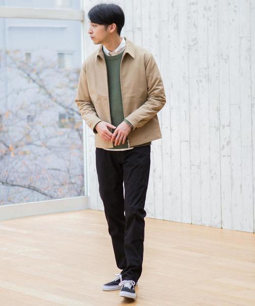 green label relaxing（グリーンレーベルリラクシング）の「SC ポリレーヨンSTRCスウィングトップ ブルゾン（ブルゾン・メンズ・ベージュ/ネイビー・S/M/L）」の12枚目の写真