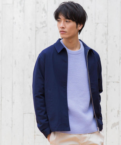 green label relaxing（グリーンレーベルリラクシング）の「SC ポリレーヨンSTRCスウィングトップ ブルゾン（ブルゾン・メンズ・ベージュ/ネイビー・S/M/L）」の5枚目の写真