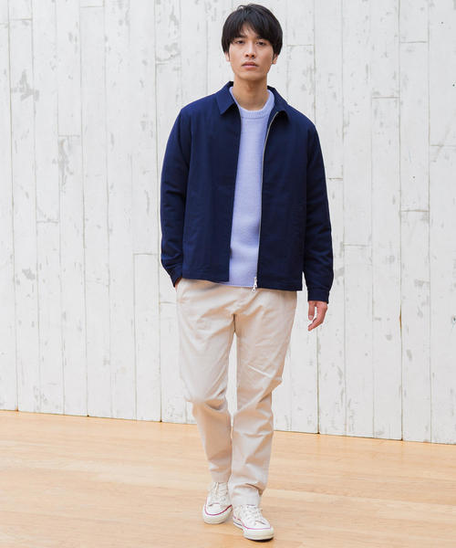 green label relaxing（グリーンレーベルリラクシング）の「SC ポリレーヨンSTRCスウィングトップ ブルゾン（ブルゾン・メンズ・ベージュ/ネイビー・S/M/L）」の7枚目の写真