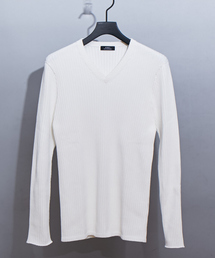 5351 POUR LES HOMMES | ホールガーメントVネックニット(ニット/セーター)